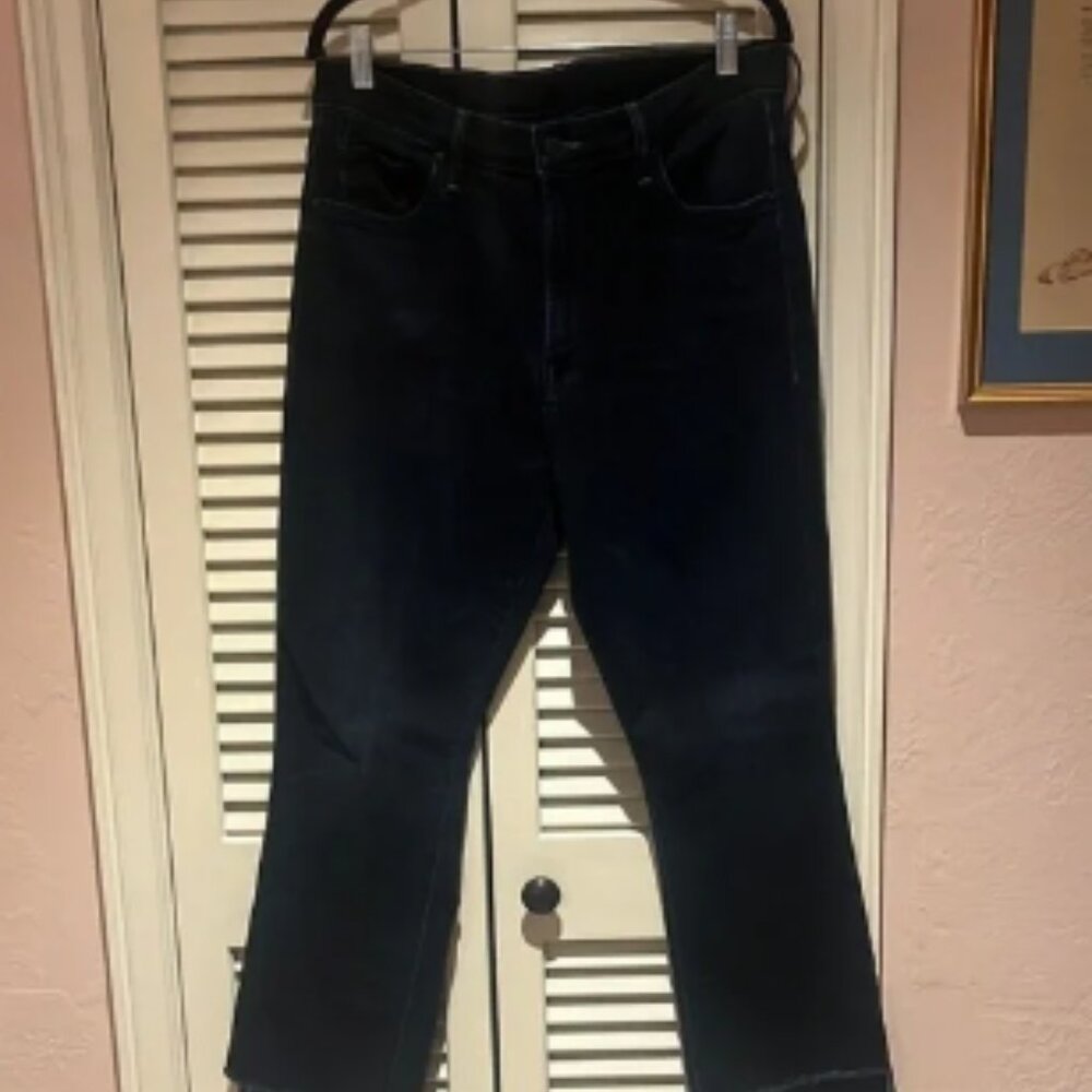 Mother The Insider Crop step fray Jeans